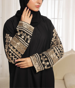 เดรสผ้าซาตินสไตล์มุสลิมสำหรับฤดูใบไม้ผลิฤดูร้อนเดรสหรูหราแบบสุภาพเดรส2025 - Product Image 5