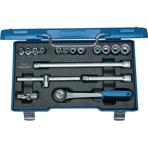 Juego de Llaves de Tubo de 30 Piezas, 3/8'', 17 Dientes, 6-19 mm, 72 Dientes, 6 Lados, GEDORE - Product Image 1