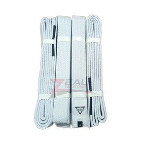 Cinturones de Jiu Jitsu Personalizados al por Mayor, Cinturones de BJJ, Taekwondo, Karate, Judo con Franjas de Colores, Etiqueta Tejida Personalizada, Bordado Hecho en Pakistán - Product Image 1