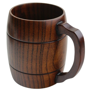 Tasse à café en bois d'acacia personnalisée bière et verres pour bureau à domicile tasse à eau artisanale tasse en bois - Product Image 1