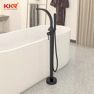 KKR独立式浴缸水龙头，带手动淋浴 -- 优雅实用的豪华浴室设计