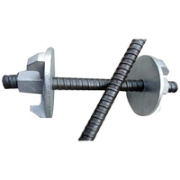 Tuerca de ala de barra de acoplamiento ajustable para construcción de encofrado 15mm 17mm Material de acero Perno y accesorio de tuerca