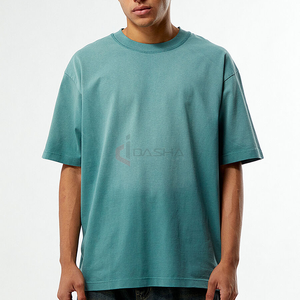 Camiseta de gran tamaño al por mayor para hombre 250GSM, ropa de calle de algodón de alta calidad, camiseta DTG con impresión de logotipo personalizado, proveedor a granel - Product Image 2