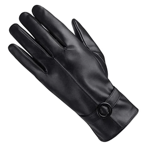 Guantes de cuero de invierno personalizados unisex Guantes de pantalla táctil de piel de cabra de moda Guantes de precio barato de la mejor calidad - Product Image 5