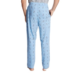 Pantalones de Pijama Casuales para Hombre al por Mayor, MOQ Bajo, Diseño Personalizado, Último Diseño, 100% Algodón, Transpirable, de Secado Rápido, Cintura Elástica, en Venta - Product Image 3