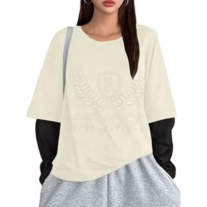 Camiseta de Doble Capa 100% Algodón para Mujer, Logotipo Personalizado, Secado Rápido, Transpirable, para Venta en Línea - Product Image 4