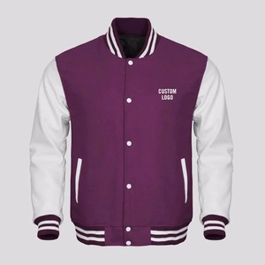 Nouvelles vestes d'université pour hommes vêtements d'hiver en laine à manches longues col montant veste varsiti pour adultes - Product Image 5