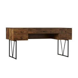 Mesa de escritura de madera de teca con cajones Escritorio de oficina moderno Oficina en casa Precio al por mayor PARA LA VENTA - Product Image 1
