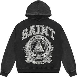 Sudadera Deportiva de Lana Merino 100% para Hombre, con Bolsillos Tipo Canguro, Cómoda, con Capucha y Cuello Redondo, Personalizable, Venta al Por Mayor - Product Image 3