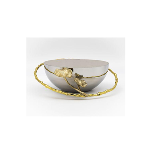 Cuenco de acero grabado para utensilios de cocina de gran venta para servir frutas secas, soporte de latón único, soporte de Metal duradero, cartón elegante - Product Image 3