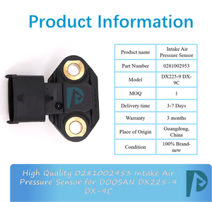 อะไหล่รถขุดคุณภาพสูง 0281002953 เซ็นเซอร์วัดแรงดันอากาศเข้า สำหรับ DOOSAN DX225-9 DX-9C - Product Image 3