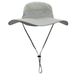 Acheter Protection solaire extérieure de haute qualité pêche pêcheur chapeau logo personnalisé unisexe plaine seau chapeau avec ficelle 2026 - Product Image 4