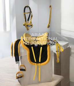 Conjunto de Silla de Montar para Caballo de Resistencia, Cuero Sintético, Plástico Duradero, Herrajes de Acero Inoxidable Cómodos, Construcción para Carreras de Maratón - Product Image 5