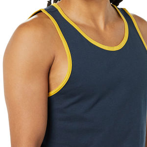 High quality Popular Wholesale Stringer Vest Singlet Sleeveless Gym Tank Top <b>Men</b> With Professional Manufacturer Tank tops OEM - Product Image 3