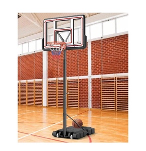 Equipo de baloncesto para interiores y exteriores incluye una red de nailon resistente a la intemperie y acolchado grueso para mayor seguridad. - Product Image 6