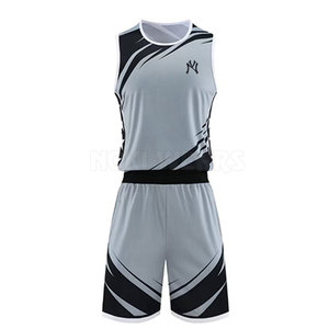 Uniforme de baloncesto de sarga de aparejos de secado rápido, ropa deportiva, uniforme de baloncesto en Stock, uniforme de baloncesto - Product Image 1