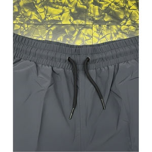 Shorts de plage sportifs en polyester peigné respirant, tricotés, avec taille élastique, motif uni, coupe classique, service OEM - Product Image 4