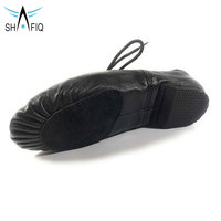 Chaussures de jazz et de ballet professionnelles de qualité supérieure, couleur personnalisée, 100% cuir véritable, toile douce et respirante, élastiquée