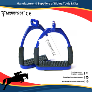 최고 품질 내구성 4 ", 5", 7 "승마 영어 안전 등자 철 폴란드어 광택 스테인리스 안전 소녀 말 장비 CE - Product Image 6