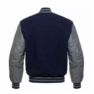 Chaquetas de béisbol de talla grande Letterman para hombre, venta al por mayor, ropa de calle para exteriores, chaqueta de moda para hombre, logotipo personalizado, transpirable - Product Image 5