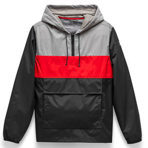 2022 cortavientos fino personalizable para hombre, chaqueta acolchada de talla grande, capucha con cremallera, ropa deportiva con letras rellenas con malla - Product Image 3