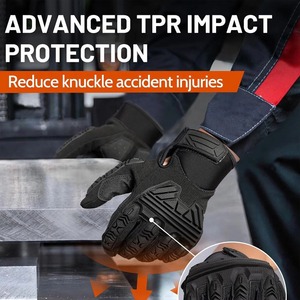 Gants industriels de construction d'impact en coton TPR personnalisés en gros Gants anticoupure pour l'exploitation minière des champs pétrolifères - Product Image 4