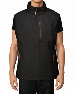 Tendance Haute Qualité Softshell Zipper Gilet Pour Hommes Personnalisé Sportif Sans Manches Coupe-Vent Respirant Gilet Avec Personnaliser Logo - Product Image 6