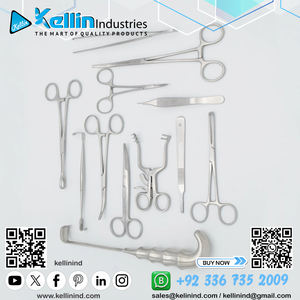Ensemble d'instruments chirurgicaux de base de haute qualité d'Allemagne Meilleure source manuelle en acier inoxydable pour la chirurgie mineure fournie par Sialkot - Product Image 5