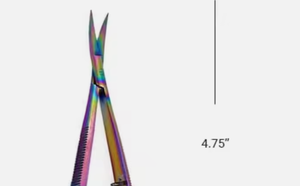 Vente en gros de ciseaux à cils professionnels en acier inoxydable argenté, outil de beauté incurvé et tranchant - Product Image 4