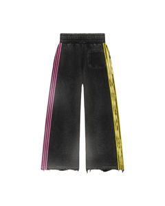 Survêtement Homme Vintage avec Hoodie Imprimé Effet Délavé et Patchs Usés, Coupe et Couture Distinctes, Lavage Acide, Respirant, Vente en Gros, OEM 100% - Product Image 4