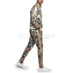 Ensemble homme tendance 2025 avec impression par sublimation de logo personnalisé, design zippé, tissu coloré et à séchage rapide, unisexe - Product Image 2