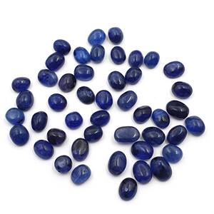 Saphir bleu naturel mélangé, pierres précieuses en vrac, cabochon, 13 pièces, 7*8-8*11 MM, 50 CT, lot de cabochons ovales en saphir bleu - Product Image 2