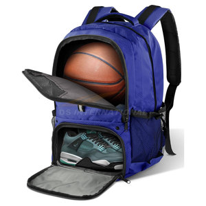 Sac à dos de basket-ball avec logo personnalisé, conception d'équipe, sac de sport scolaire imperméable et respirant pour garçons - Product Image 1