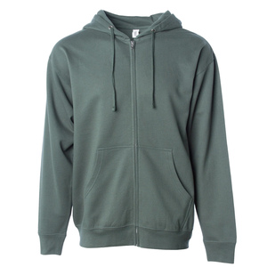 Vêtements grande taille de haute qualité pour hommes sweat à capuche uni à fermeture éclair pour homme du fournisseur bangladais avec OEM ODM personnalisé - Product Image 4