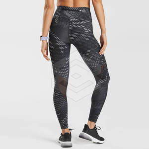 Mallas de sublimación Control de barriga Pantalones de yoga Gimnasio Ropa deportiva Mallas de sublimación para mujer - Product Image 2