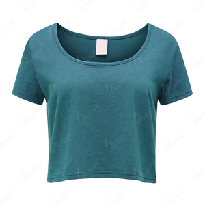 T-shirt ample élégant pour femmes, respirant, en coton doux, col rond, pour un usage quotidien et des tenues décontractées. - Product Image 2