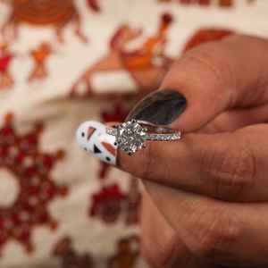 Round Lab Grown Diamond Engagement <b>Ring</b>, Round Lab Grown Diamond Engagement <b>Ring</b> <b>For</b> Her, Diamond <b>Ring</b>, Lab Grown Diamond <b>Ring</b>. - Product Image 5