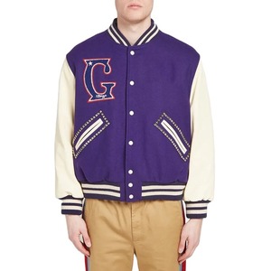 2024 nuevas chaquetas universitarias personalizadas para hombre, parches de chenilla de alta calidad, cuello levantado, mangas completas, Invierno fino, venta al por mayor a bajo precio - Product Image 1