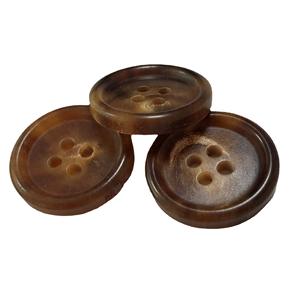 Boutons ronds en corne écologiques faits à la main pour chemises, manteaux, jeans, vêtements, logo personnalisé, taille et couleur au choix, vente en gros - Product Image 6