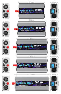 HOULI Inversor de Corriente de Onda Sinusoidal Pura para Automóvil, de 24V a 220V, 7000W, Convertidor de 12V a 220V - Product Image 6