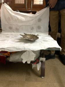 ใบเมเปิ้ลรูปร่างชามเสิร์ฟโลหะคุณภาพสูงวันที่เสิร์ฟชามสําหรับบ้านตารางอาหารผลไม้เสิร์ฟใช้ - Product Image 3