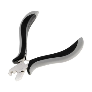 Black Rubber Handle Keratin Beauty <b>Hair</b> <b>Extensions</b> Pliers Professional <b>Rings</b> for Nano Silicone <b>Micro</b> Beads Tool - Product Image 4