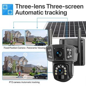 QL18 4MP Solar <strong>CCTV</strong> Camera 4G <strong>Wireless</strong> 8W Solar Panels with Human PIR Sensor Dual Lens PTZ WIFI-4G Solar <strong>CCTV</strong> - Product Image 6