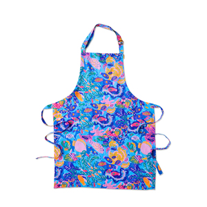 Factory Direct Sale Custom Print Sleeveless <b>Kitchen</b> <b>Apron</b> New Style Amazing Color Cotton Material for Cooking - Product Image 2