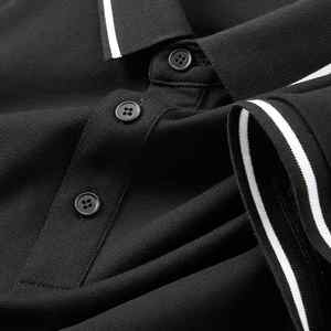 T-shirts pour hommes décontractés à motif solide pour polos grande taille 240 grammes Jersey tissu teint uni Design T-shirts pour hommes - Product Image 4