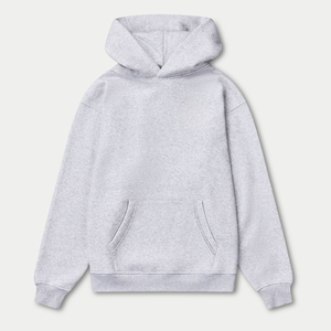 Sweat à capuche décontracté pour homme, coupe ample, pull-over 100% coton, respirant, chaud, polaire uni, teinture unie, pour tous les jours, en plein air - Product Image 5