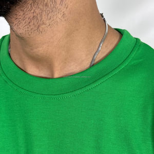 2025, venta al por mayor, última Camiseta de algodón peinado de peso pesado de 220g, camisetas de talla grande para hombre, camisetas lisas para hombre - Product Image 4