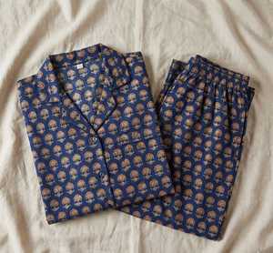 Conjunto de Pijama de Verano para Mujer, Tejido, Bordado a Máquina, Estampado a Mano, Algodón, Ropa de Dormir Suave y Transpirable, Térmica - Product Image 5