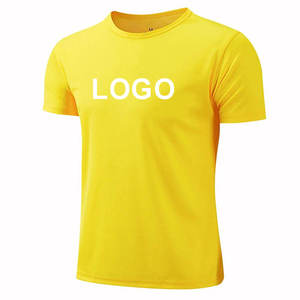 T-shirt de gymnastique personnalisé à séchage rapide pour hommes en stock entraînement à manches courtes 100% haut d'entraînement en coton vêtements de sport respirants avec impression - Product Image 1