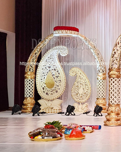 Majestuoso matrimonio del sur de la India Mandap EE. UU. Personalizar colmillo de elefante Pilar de fibra duradera Diseñador Mandapam Australia Precio de venta Reino Unido - Product Image 2
